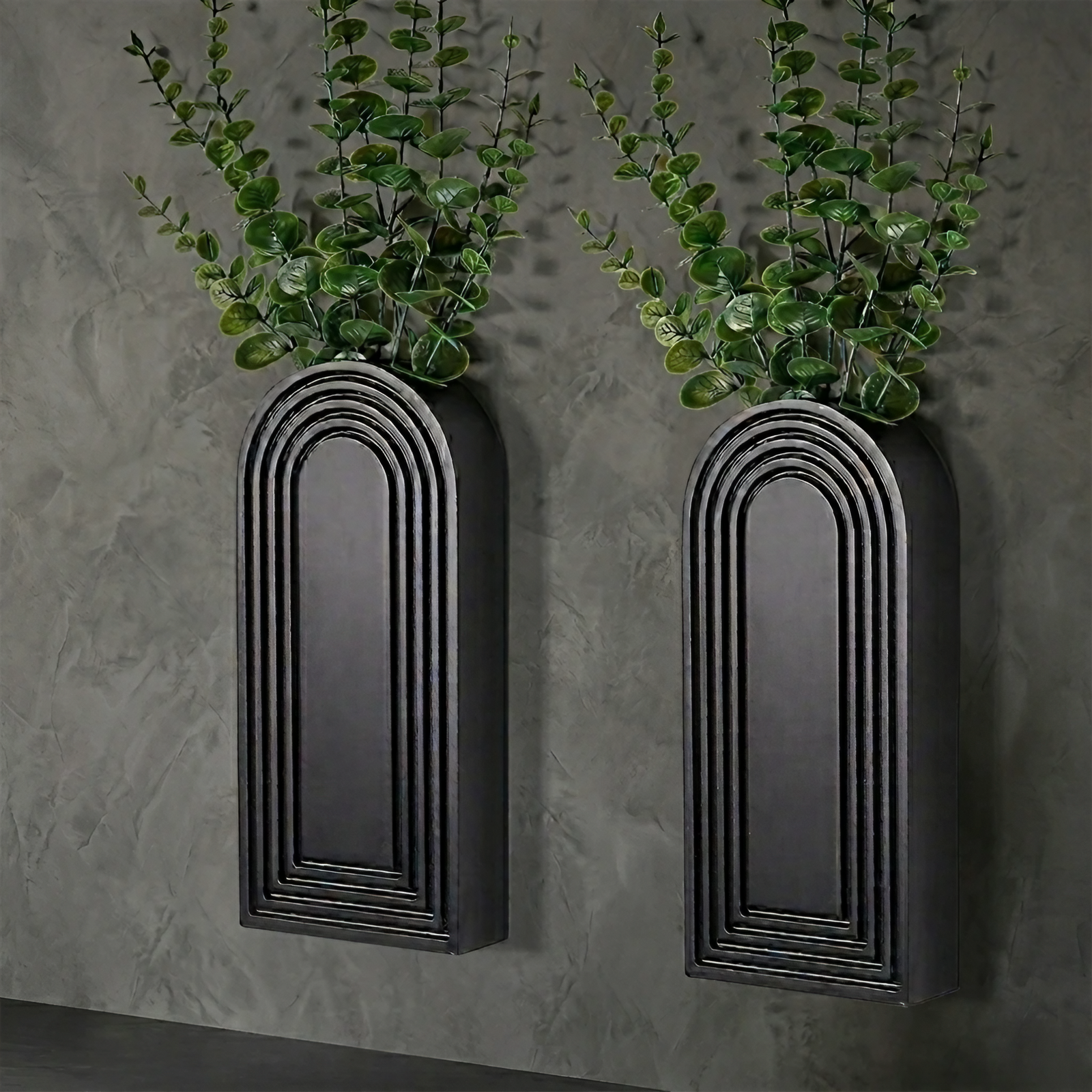 Wooden Wall Vases